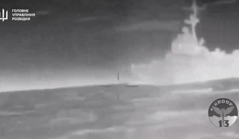 The video released by Ukraine claiming to show the sinking of 